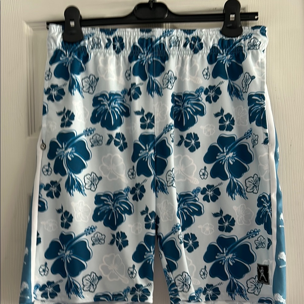 LACROSSE UNLIMITED HAWAIIAN TEAL SHORTS SIZE S